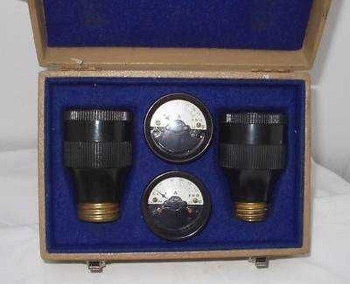 Altes set amperemeter - set,