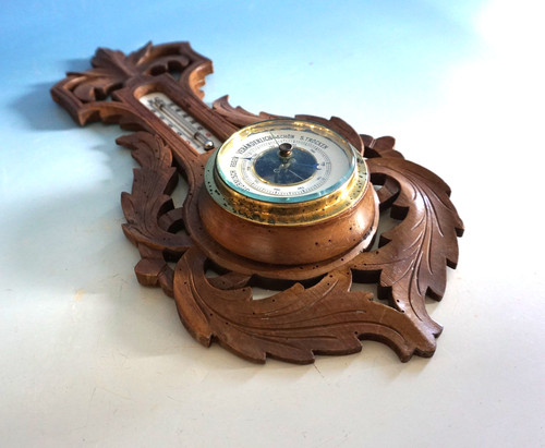 Jugendstil wetterstation holz - wetterstation,