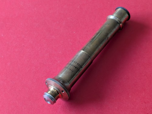 Antiker messig mikroskoptubus - antiker,